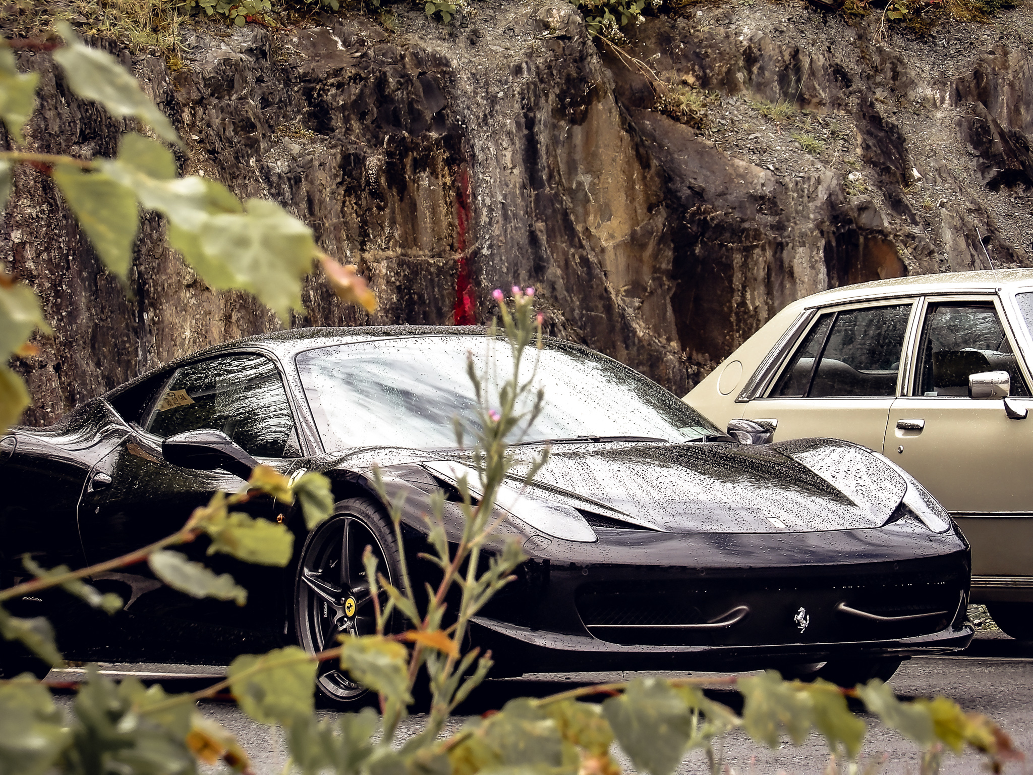 Ferrari on display at the Able Spin Car Meet in Kells, County Meath, Ireland