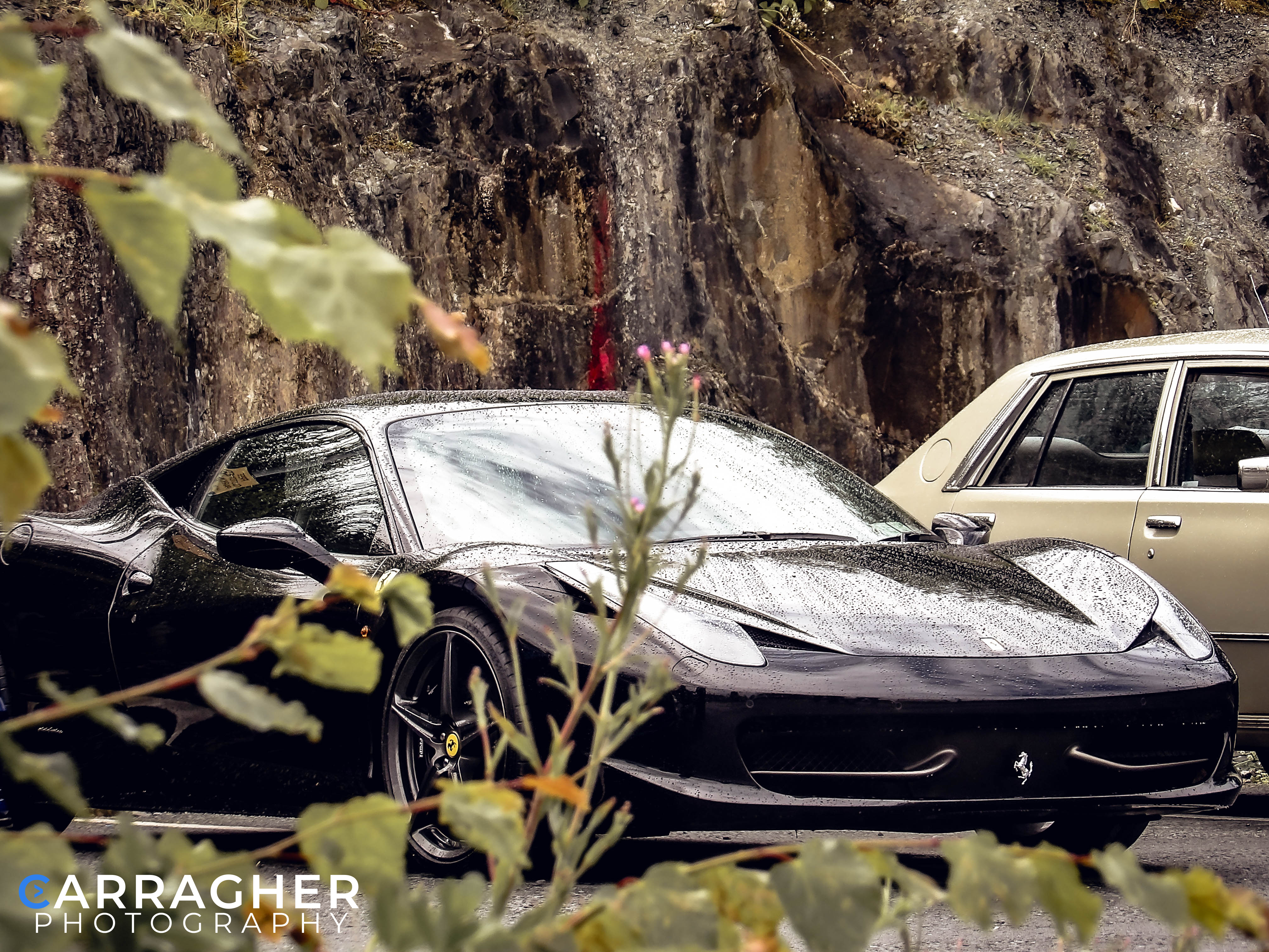 Ferrari on display at the Able Spin Car Meet in Kells, County Meath, Ireland